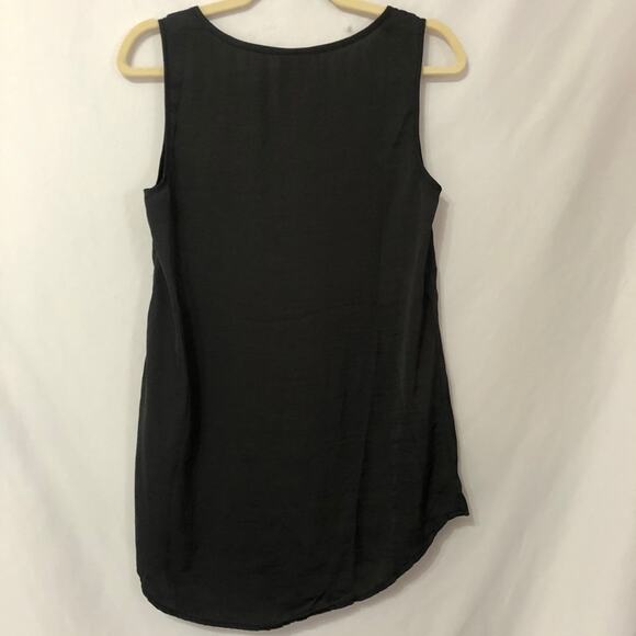 ModCloth Black Sleeveless Ruffled Flowy Blouse Womens M Whimsigoth Witchy Top - Picture 6 of 6